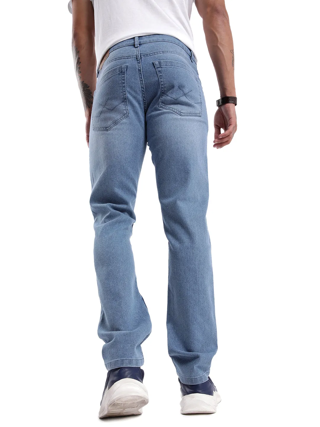 Superstone Light Washed Denim Jeans sold by Wrogn product image thumbnail 3