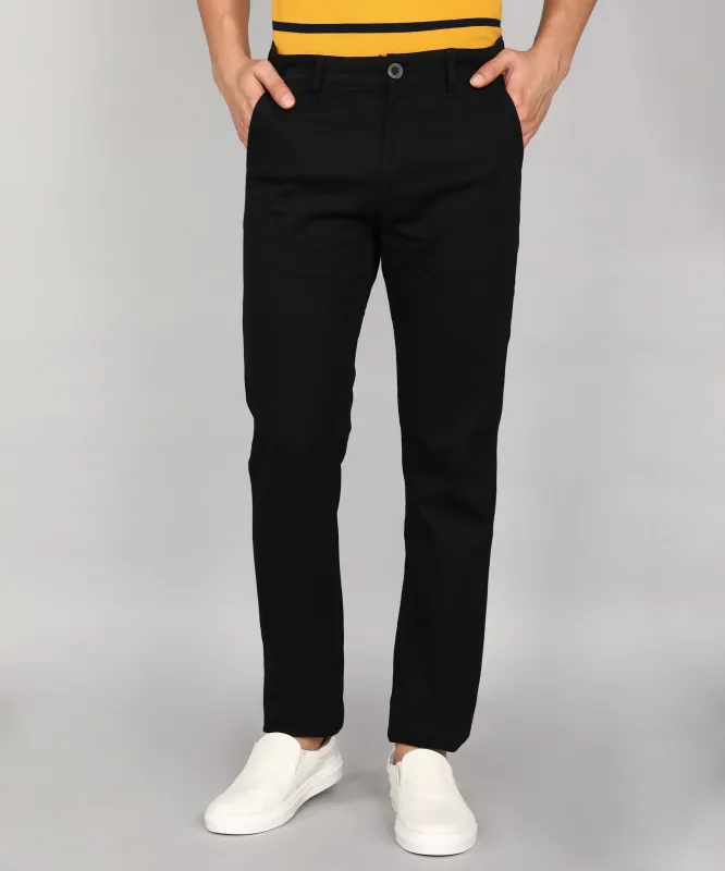 Basic Black Chino Trouser sold by Wrogn