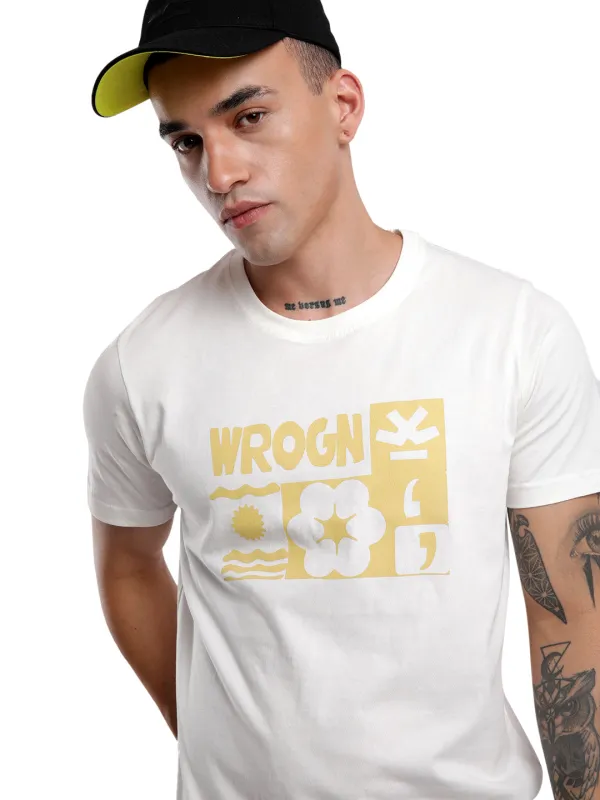 Wrogn Bloom Printed T-Shirt sold by Wrogn