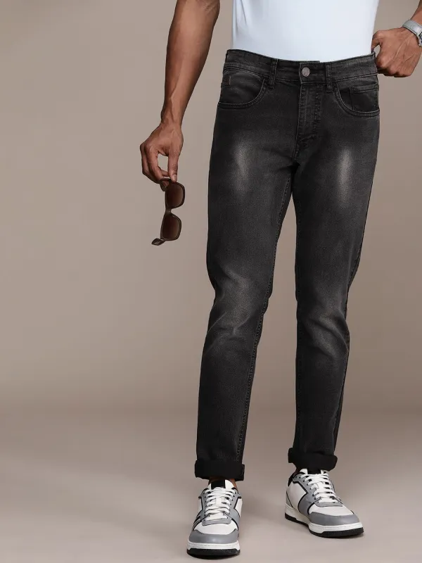 Striking Slim Fit Light Fade Stretch Jeans sold by Wrogn