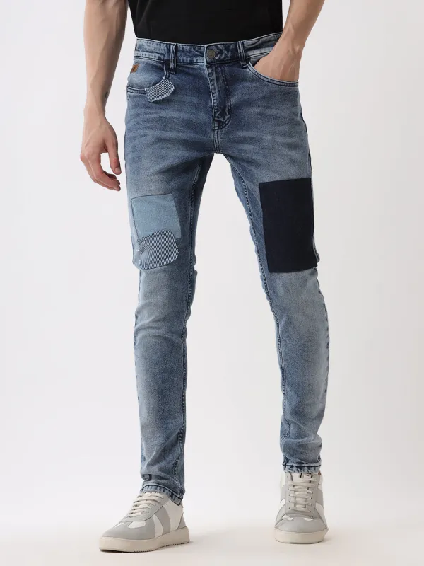 Patchwork Medstone Jeans sold by Wrogn
