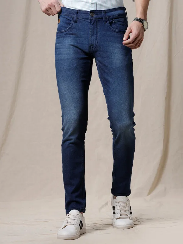 Medstone Blue Tapered Jeans sold by Wrogn