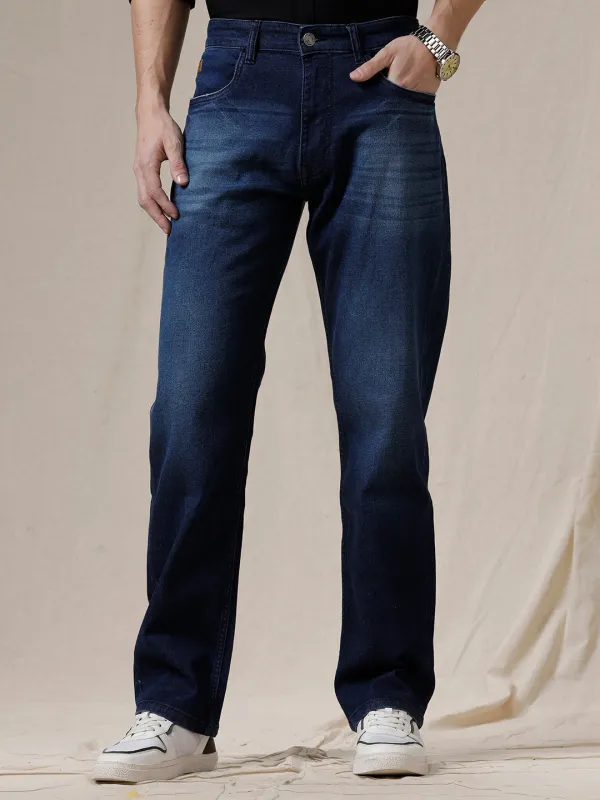 Blue Anti Fit Faded Jeans sold by Wrogn