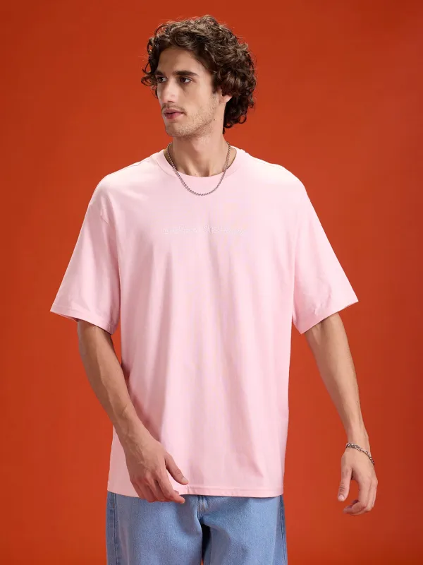 Wrogn Regular Fit Graphic Tee | Pink sold by Wrogn