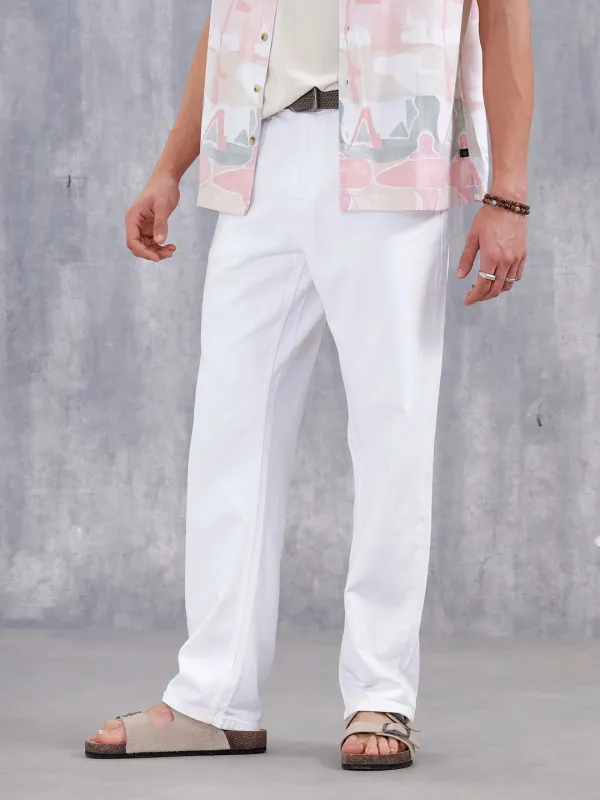 Anti-Fit Distressed Jeans | White sold by Wrogn