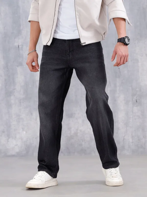 Men's Casual Loose Fit Jeans | Grey sold by Wrogn