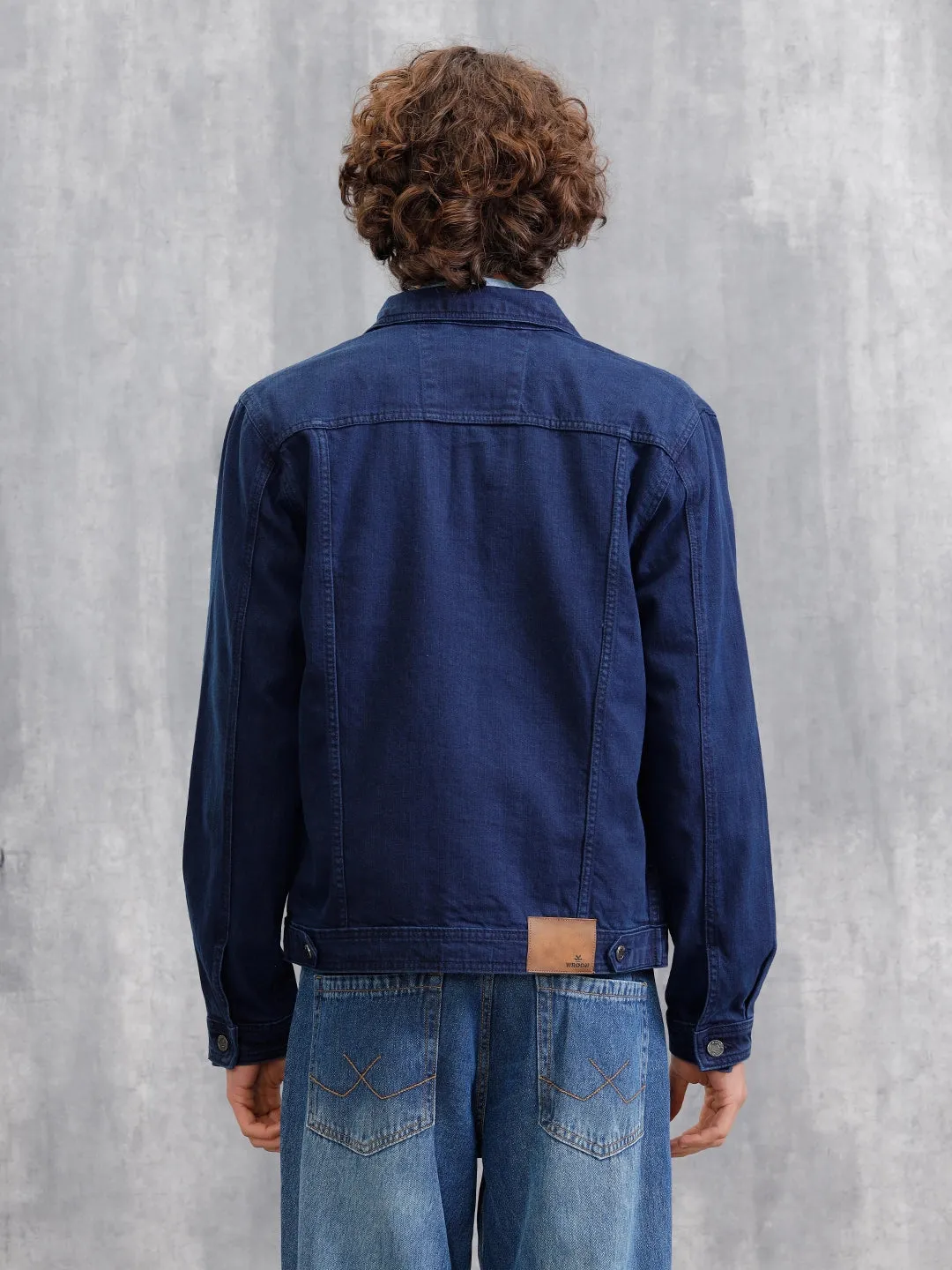 Classic Double Pocket Denim Jacket | Blue sold by Wrogn product image thumbnail 3