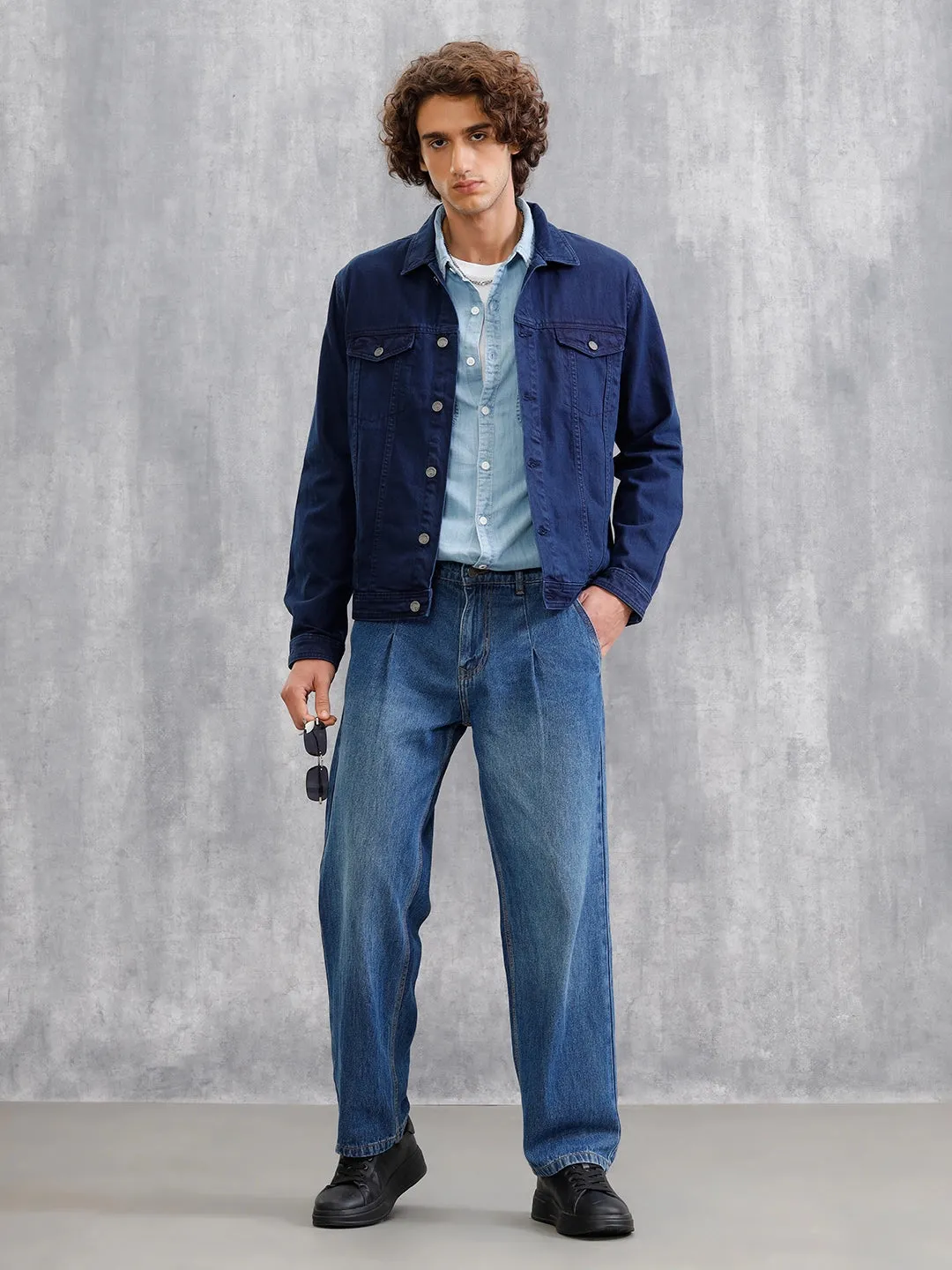 Classic Double Pocket Denim Jacket | Blue sold by Wrogn product image thumbnail 2