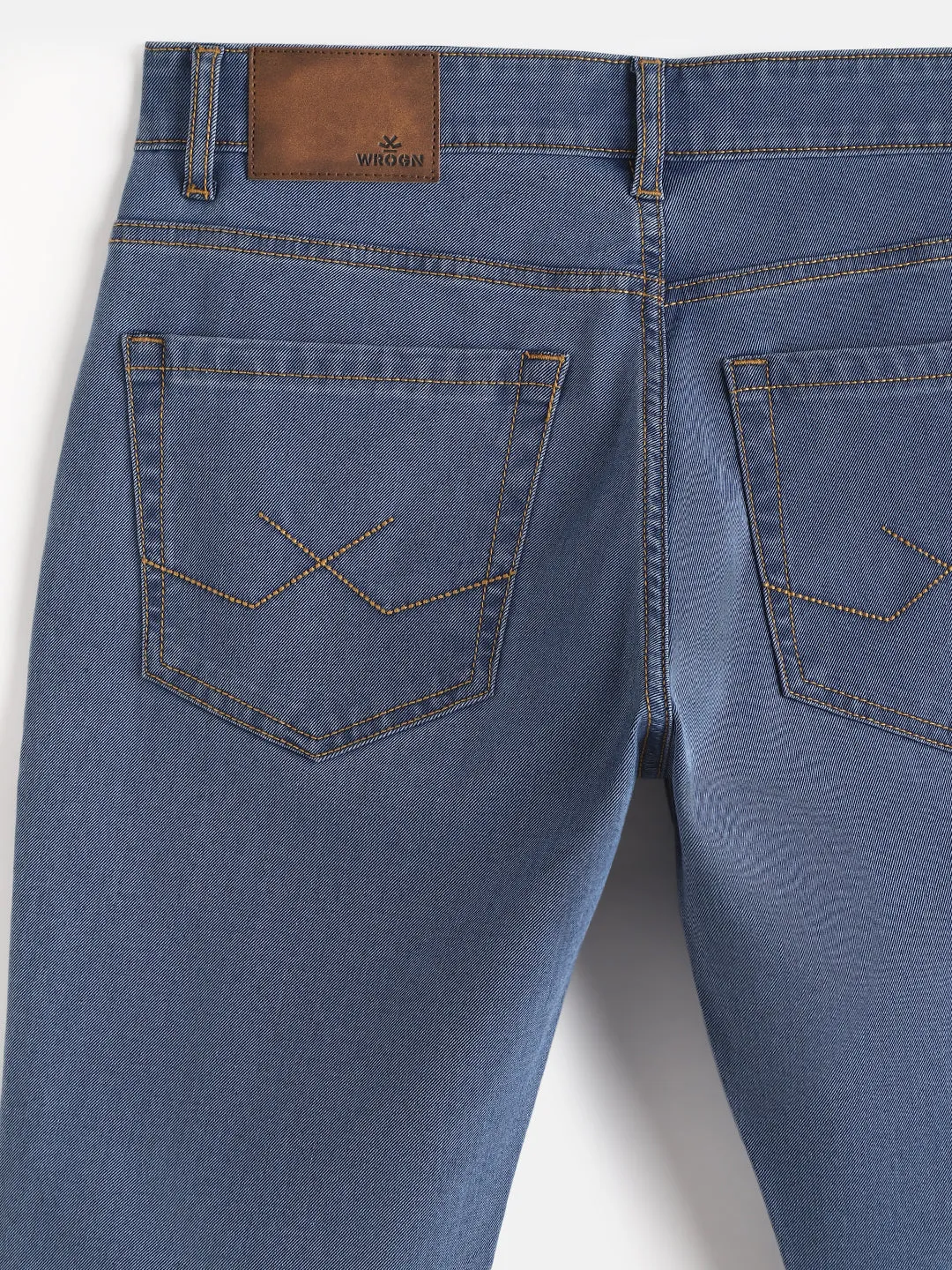 Faded Slim Fit Jeans | Light Blue sold by Wrogn product image thumbnail 5