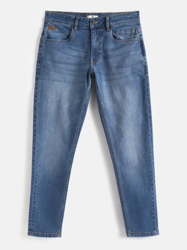 Vintage Skinny Crop Jeans | Blue made by Wrogn
