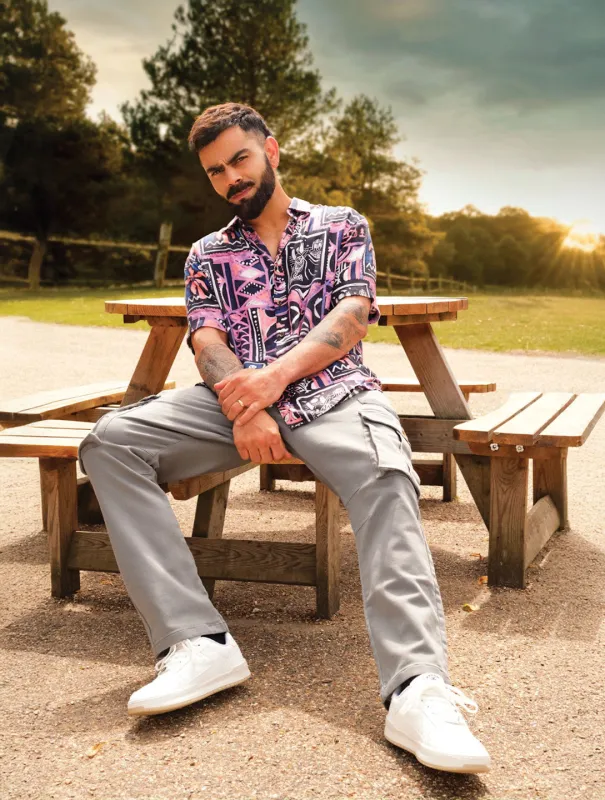 Grey Straight Fit Cargo Trousers sold by Wrogn