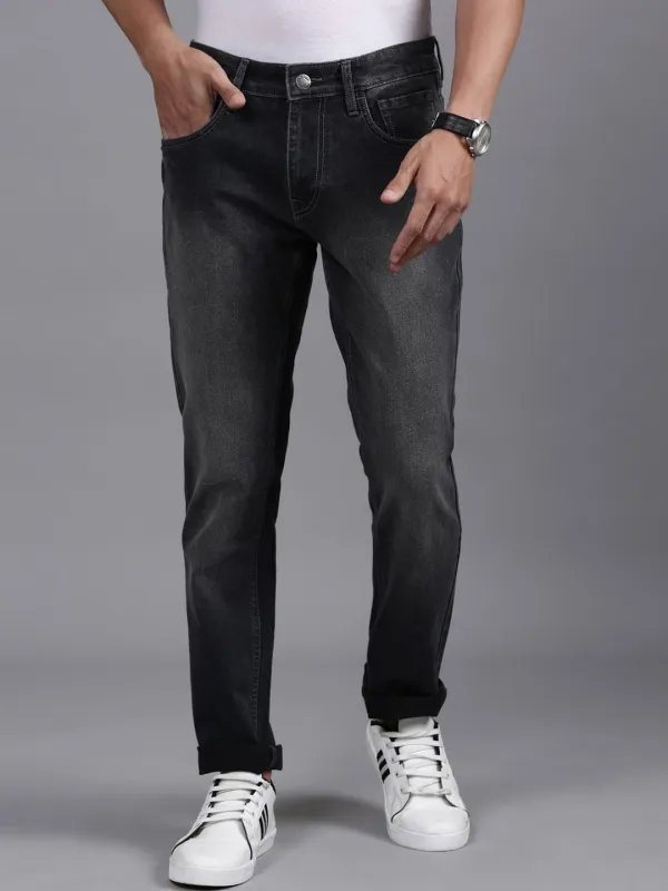 Striking Slim Fit Grey Jeans sold by Wrogn