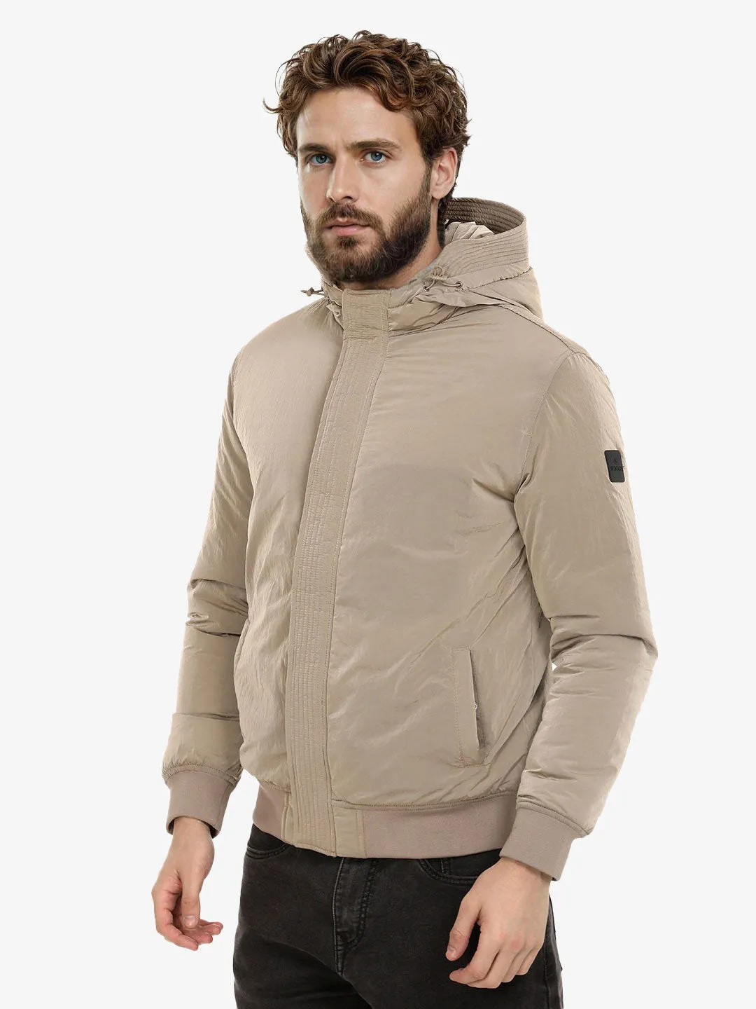 Sandstorm Hooded Puffer Jacket sold by Wrogn product image thumbnail 5