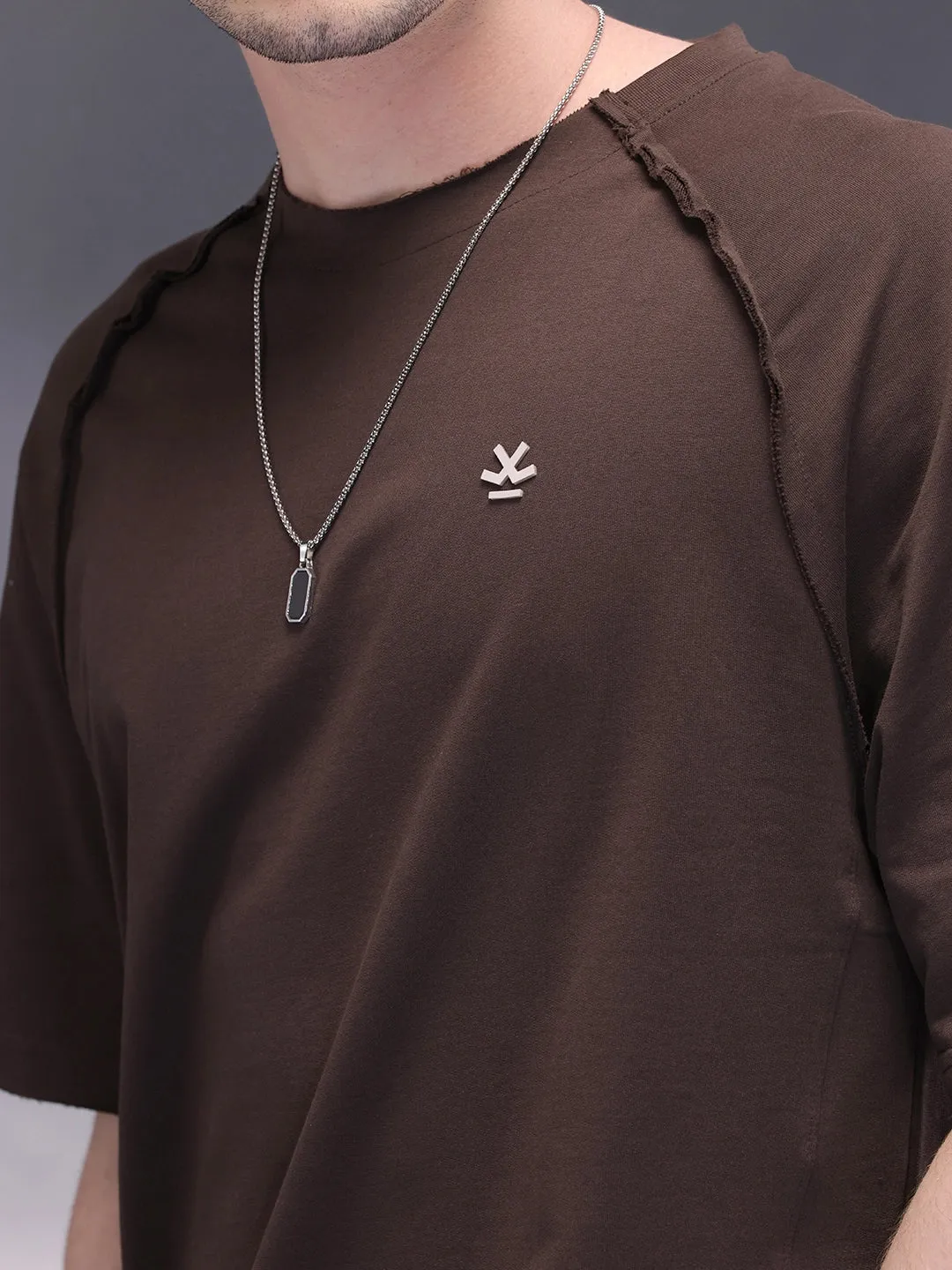 Cut & Sue Oversized T-Shirt | Dark Brown sold by Wrogn product image thumbnail 5