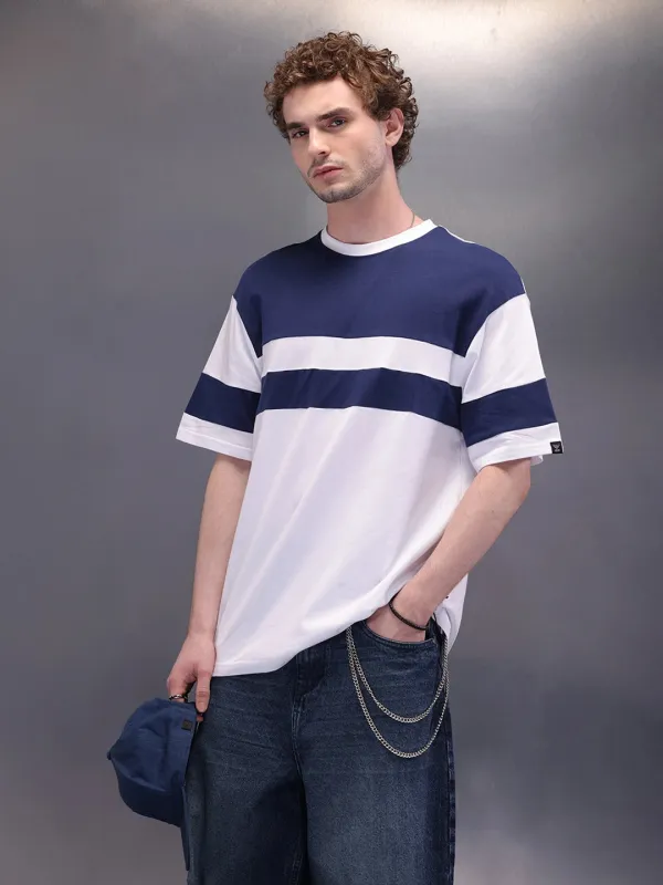 Cut & Sue Oversized T-Shirt | Navy Blue sold by Wrogn