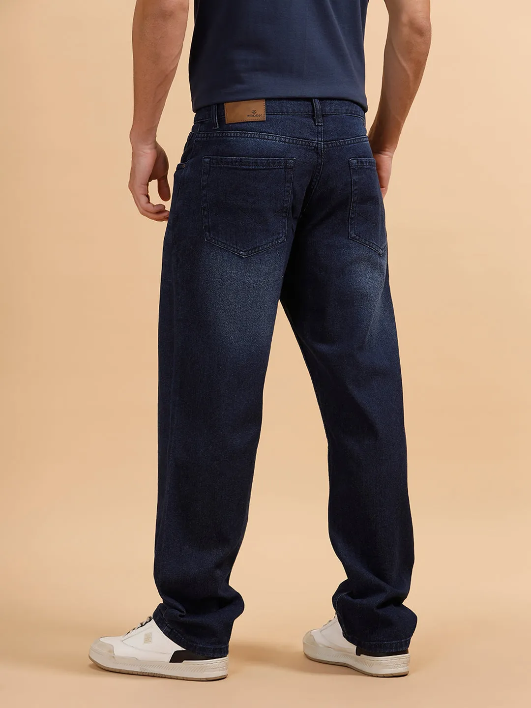 Light Fade Anti Fit Jeans | Dark Blue sold by Wrogn product image thumbnail 3