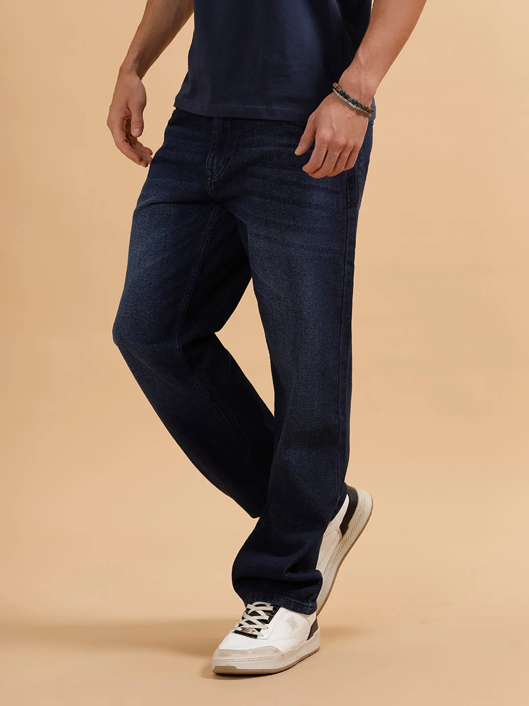 Light Fade Anti Fit Jeans | Dark Blue sold by Wrogn