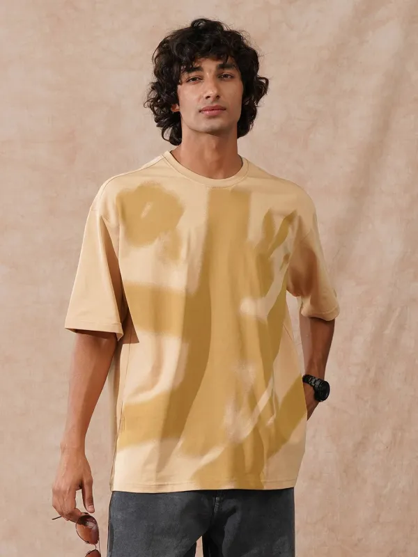 Heavy GSM Oversized T-Shirt | Beige sold by Wrogn