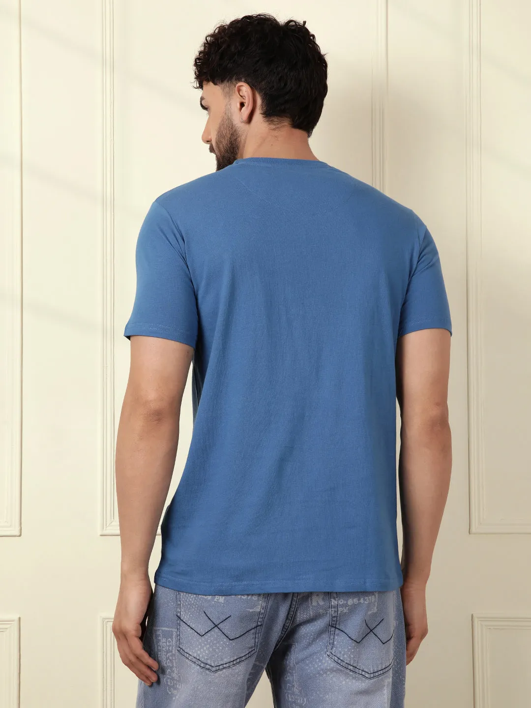 Wrogn Chest Print T-Shirt sold by Wrogn product image thumbnail 5