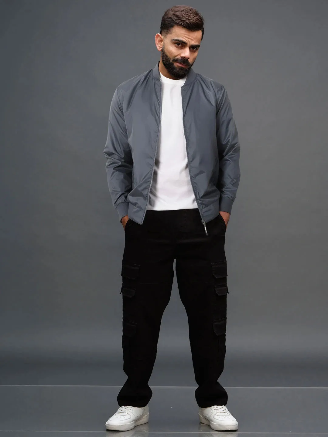 Classic Nylon Bomber Jacket sold by Wrogn product image thumbnail 3