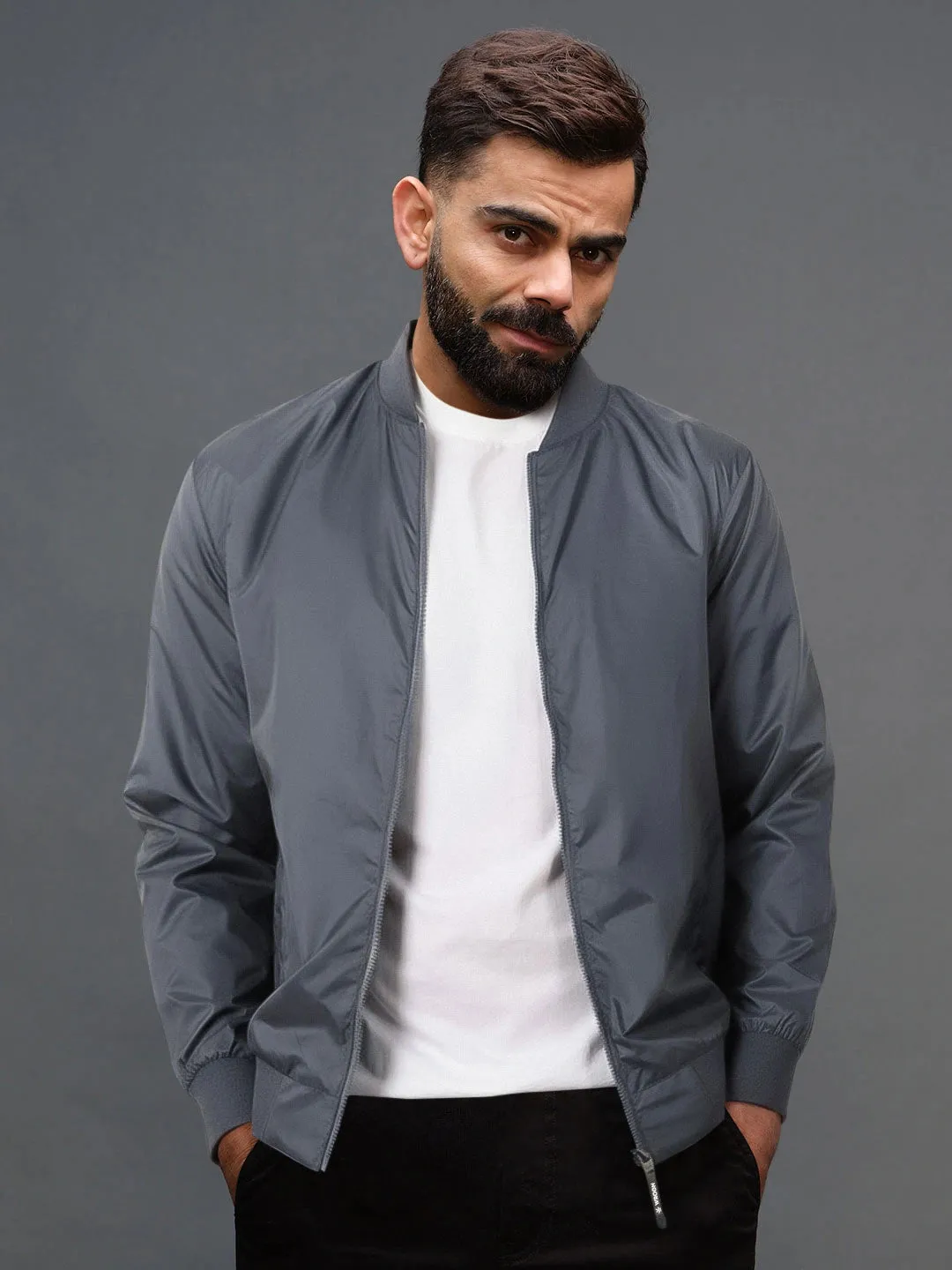 Classic Nylon Bomber Jacket sold by Wrogn product image thumbnail 2
