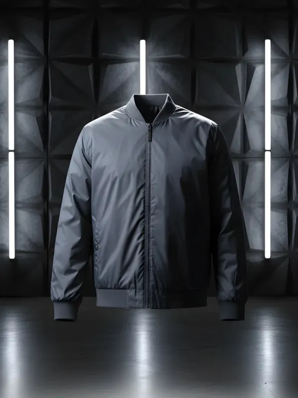 Classic Nylon Bomber Jacket sold by Wrogn