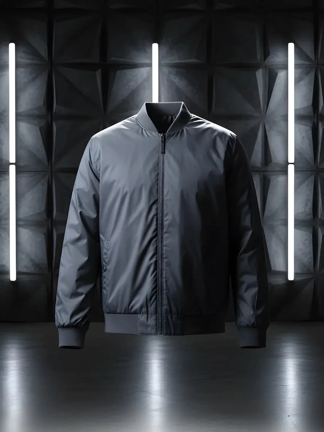 Classic Nylon Bomber Jacket sold by Wrogn