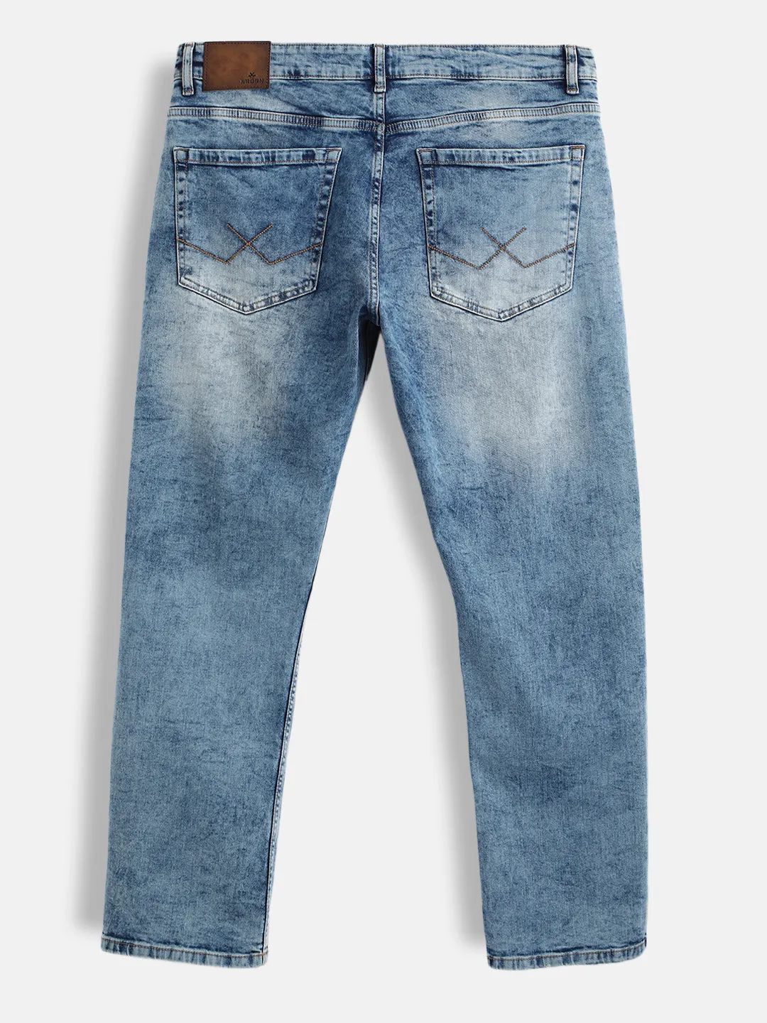 Vintage Washed Anti Fit Jeans | Blue sold by Wrogn product image thumbnail 2