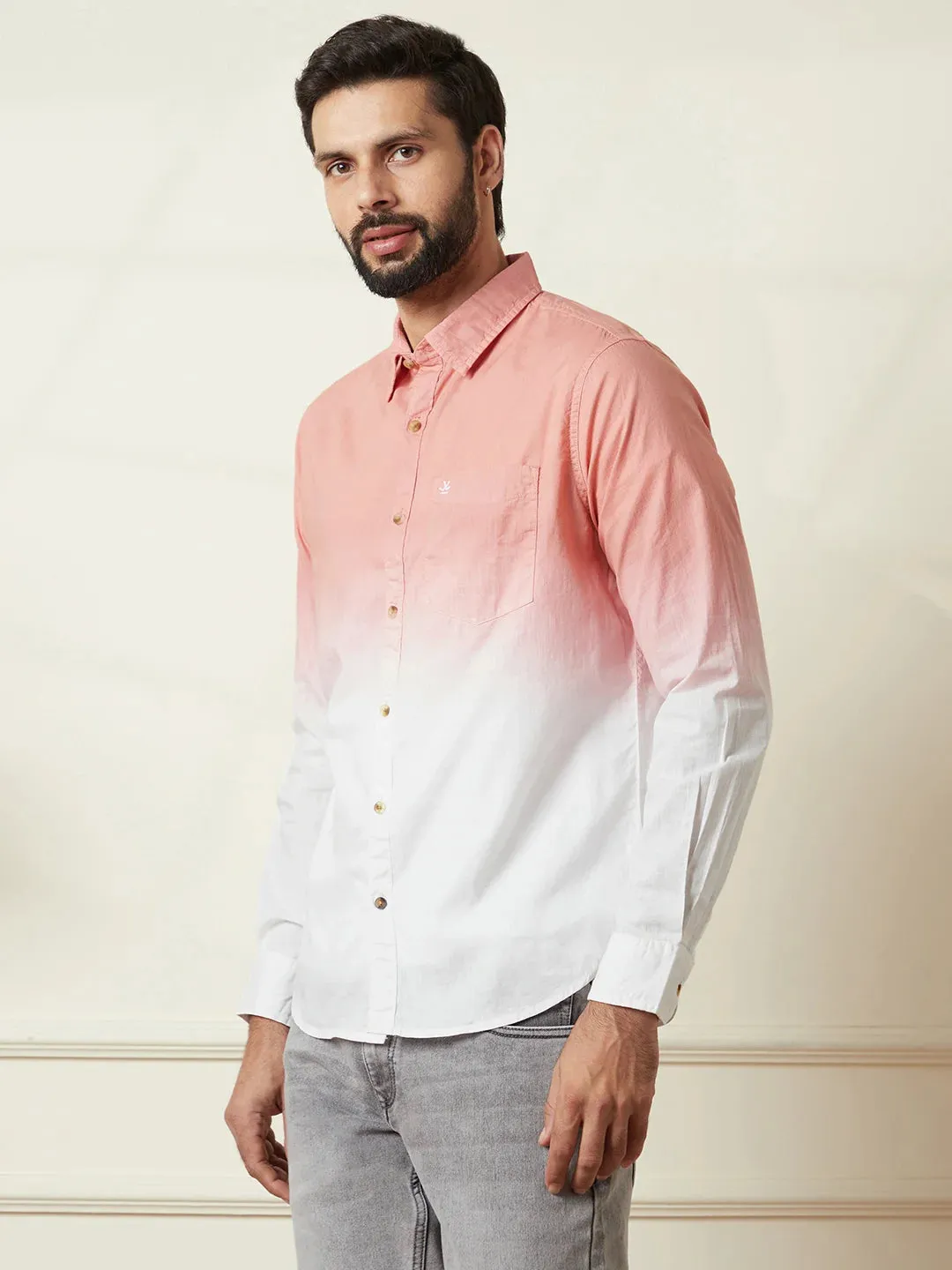 Casual Ombre Washed Shirt | Multicolor sold by Wrogn product image thumbnail 4