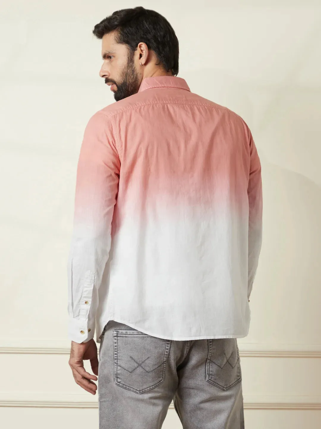 Casual Ombre Washed Shirt | Multicolor sold by Wrogn product image thumbnail 3