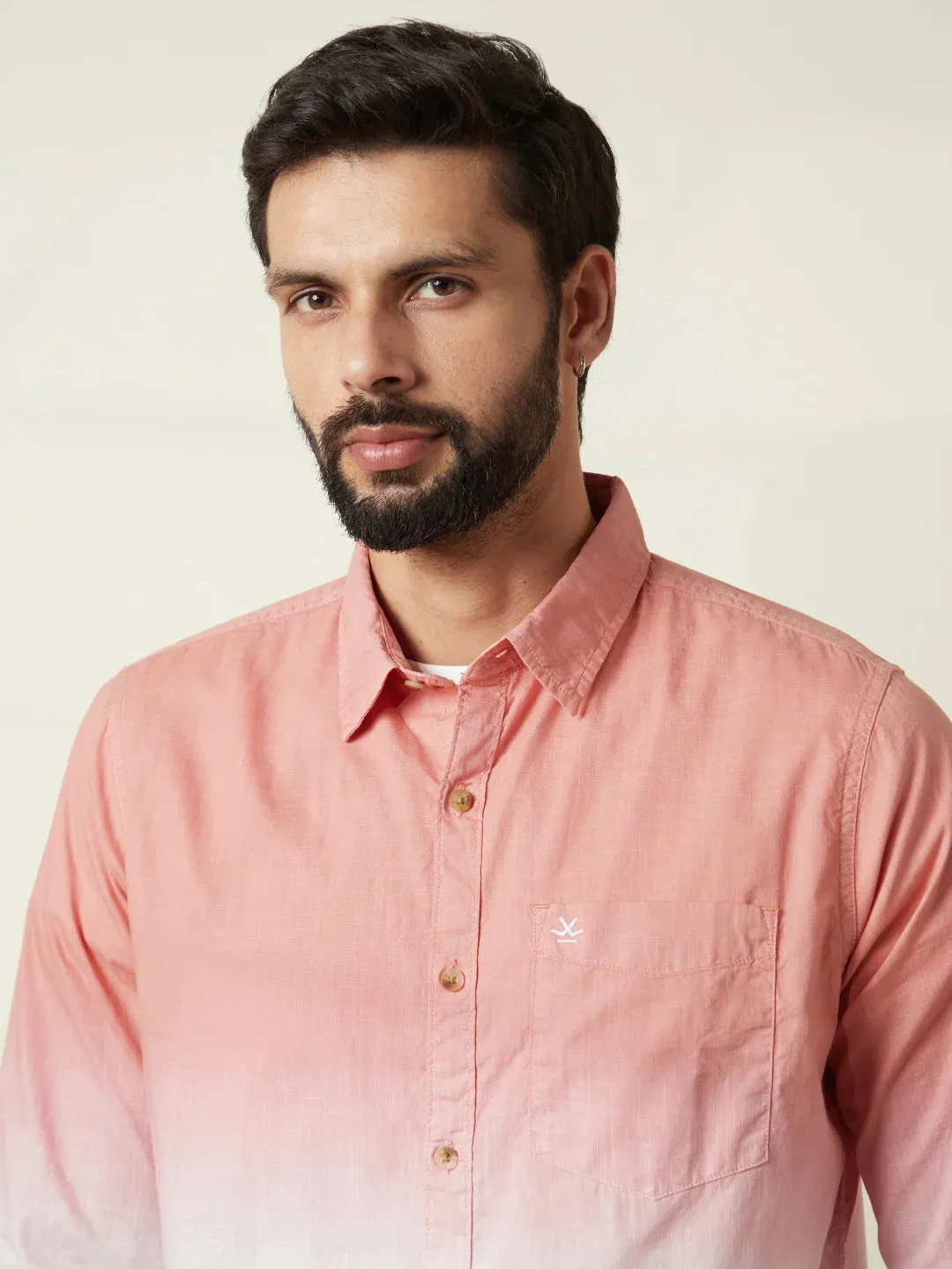 Casual Ombre Washed Shirt | Multicolor sold by Wrogn product image thumbnail 5