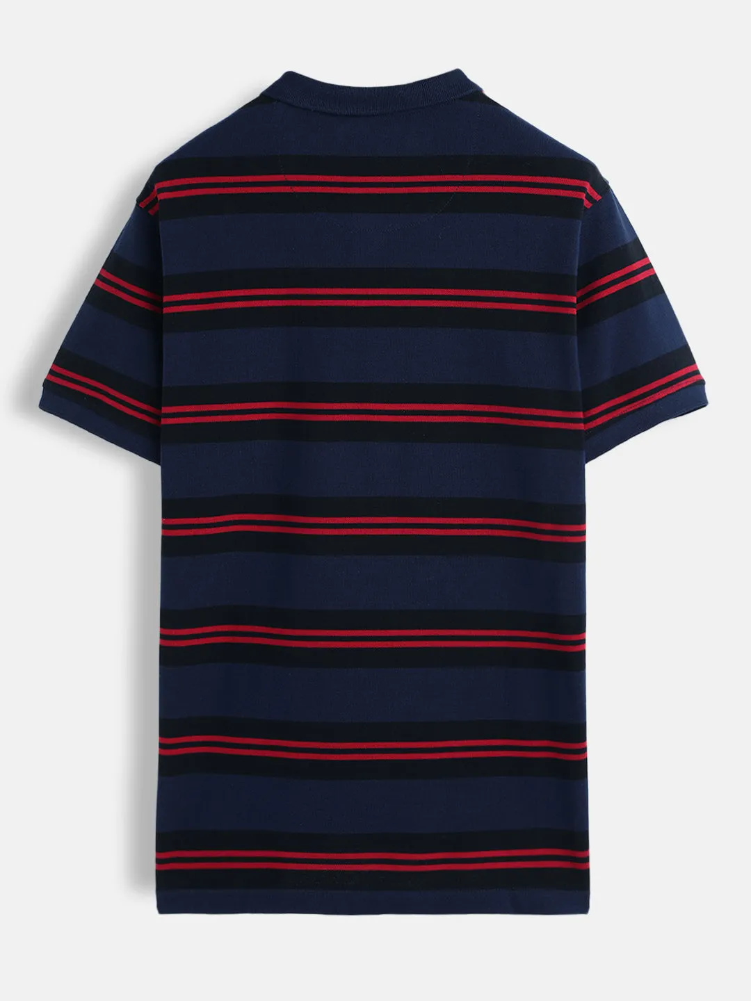 Pure Cotton Yarn Dyed Polo | Navy Blue sold by Wrogn product image thumbnail 2