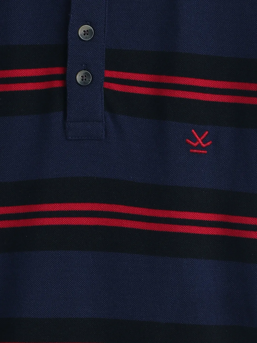 Pure Cotton Yarn Dyed Polo | Navy Blue sold by Wrogn product image thumbnail 4