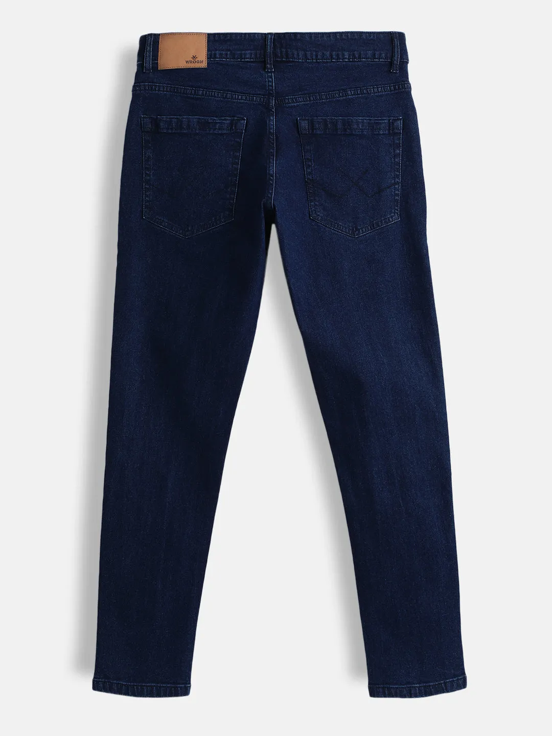 Vintage Skinny Crop Jeans | Dark Blue sold by Wrogn product image thumbnail 2