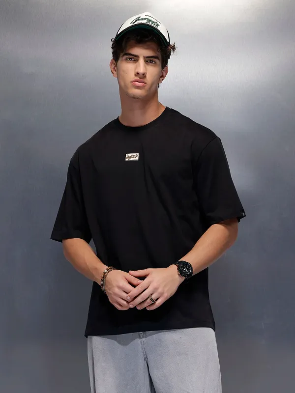 Solid Oversized T-Shirt   |  Black made by Wrogn