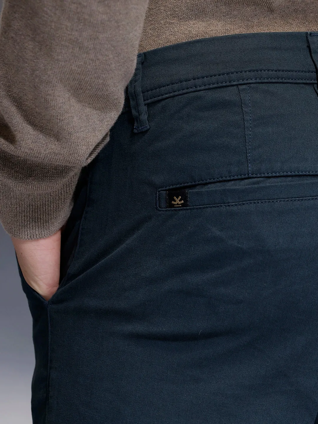 Classic Slim Fit Trouser | Navy Blue sold by Wrogn product image thumbnail 5