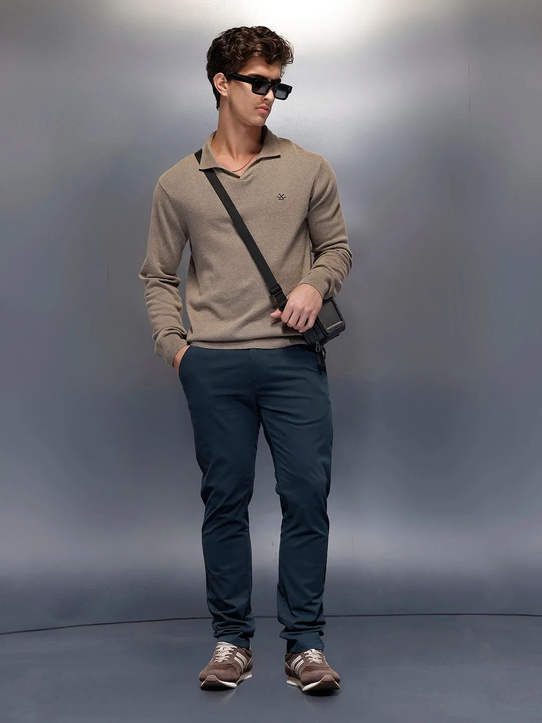 Classic Slim Fit Trouser | Navy Blue sold by Wrogn product image thumbnail 2