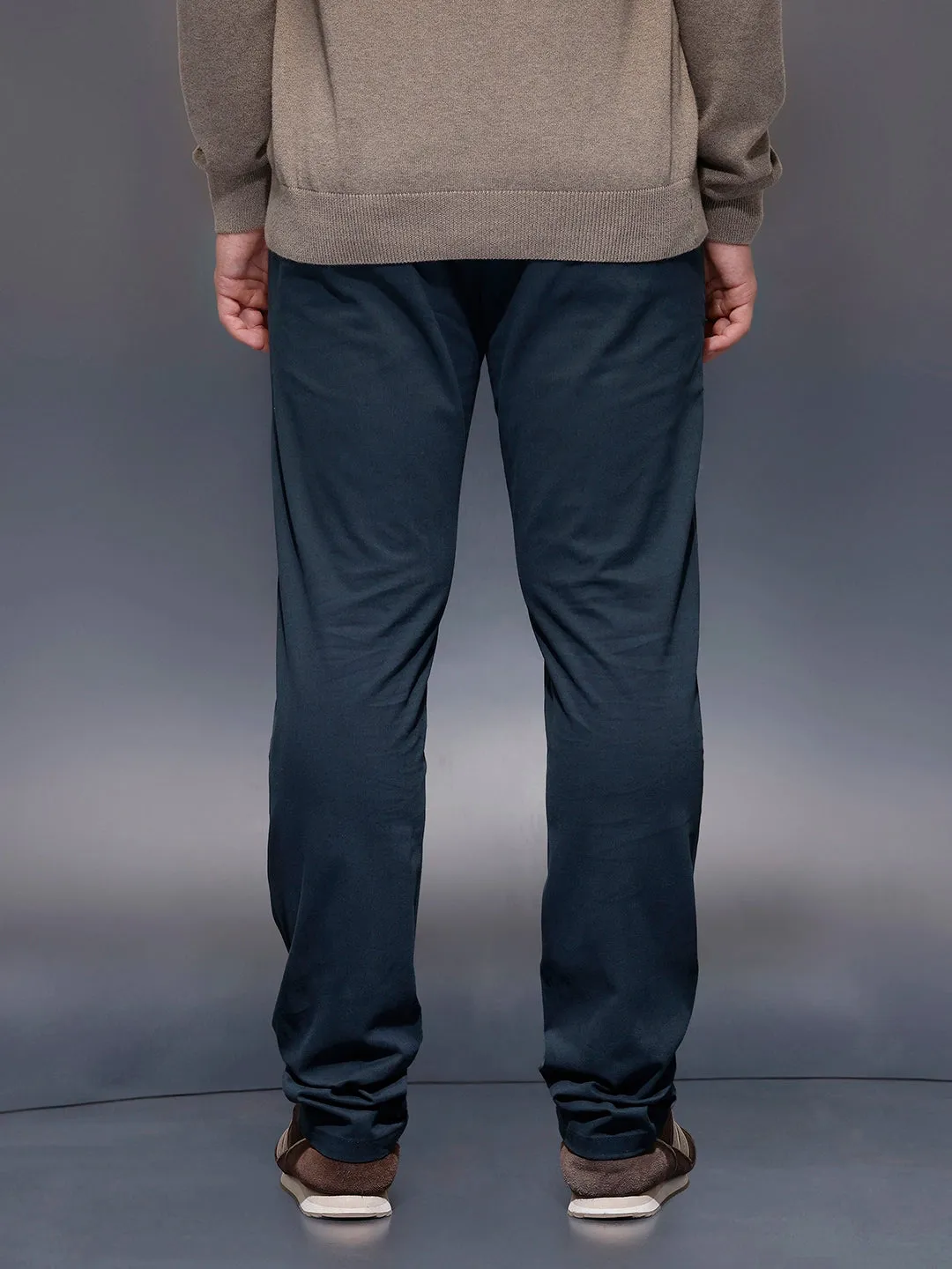 Classic Slim Fit Trouser | Navy Blue sold by Wrogn product image thumbnail 3