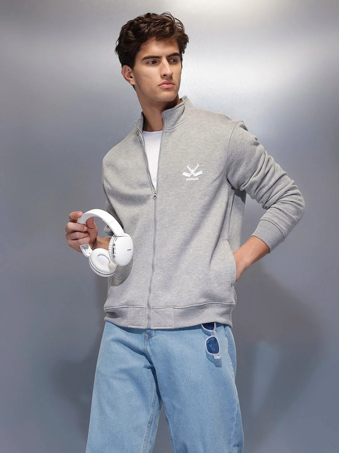 Men's Comfort Fit Sweatshirt | Grey sold by Wrogn