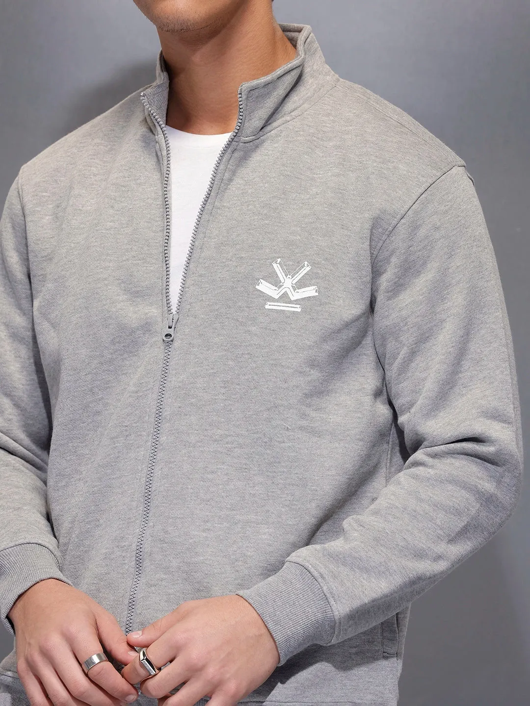 Men's Comfort Fit Sweatshirt | Grey sold by Wrogn product image thumbnail 5
