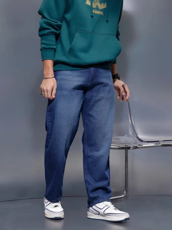 Classic Loose Jeans   |  Blue sold by Wrogn