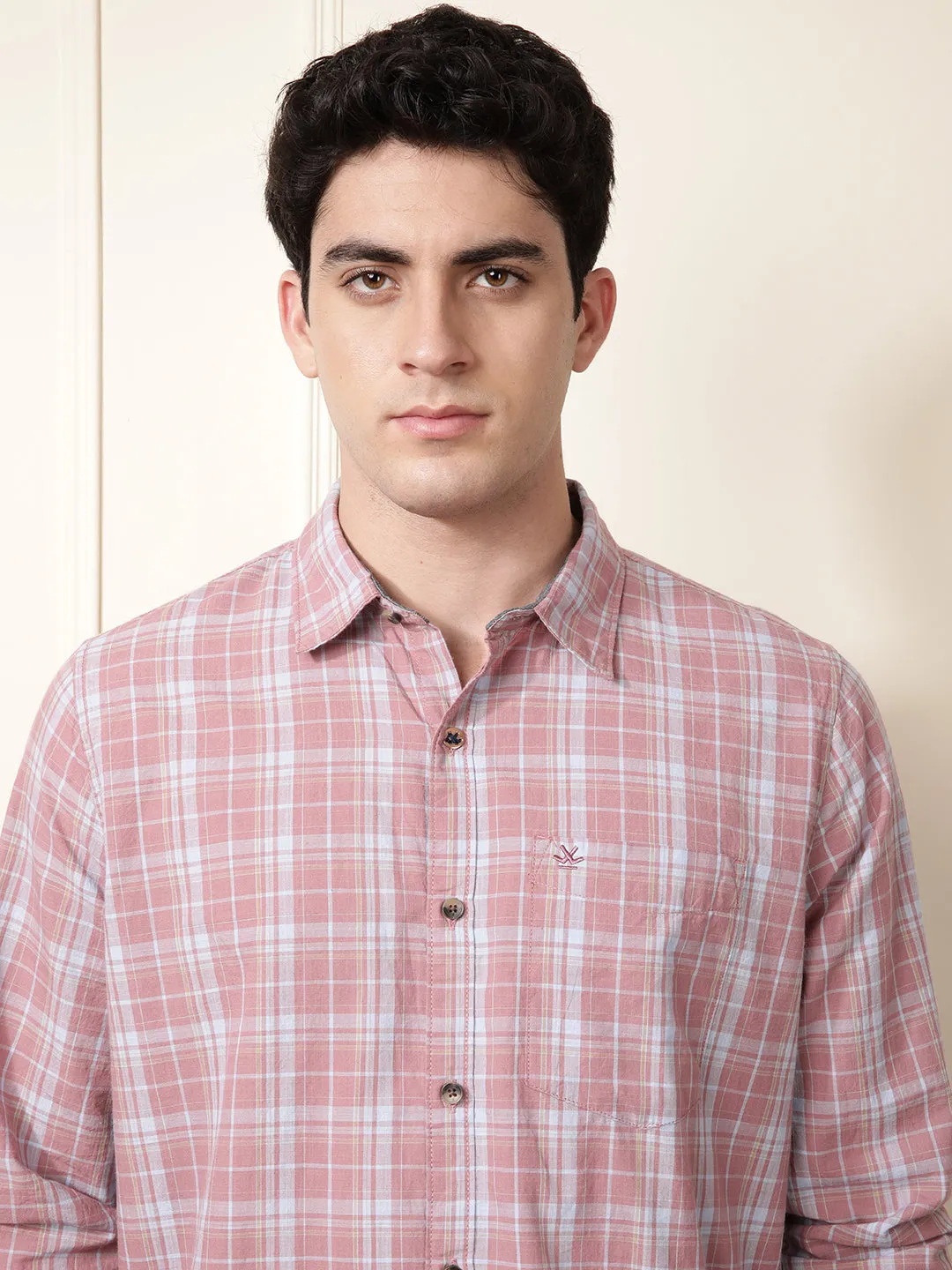 Dark Pink Full Sleeve Shirt sold by Wrogn product image thumbnail 5