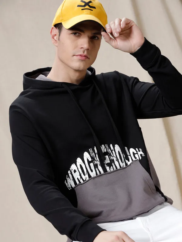 Wrogn Enough Black Hoodie sold by Wrogn