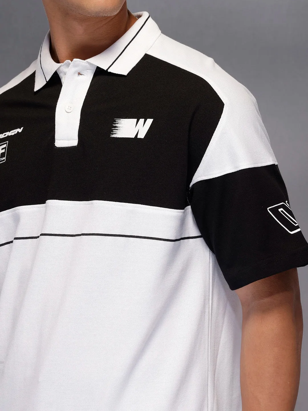 Classic Cut And Sew Polo T-Shirt | White sold by Wrogn product image thumbnail 5