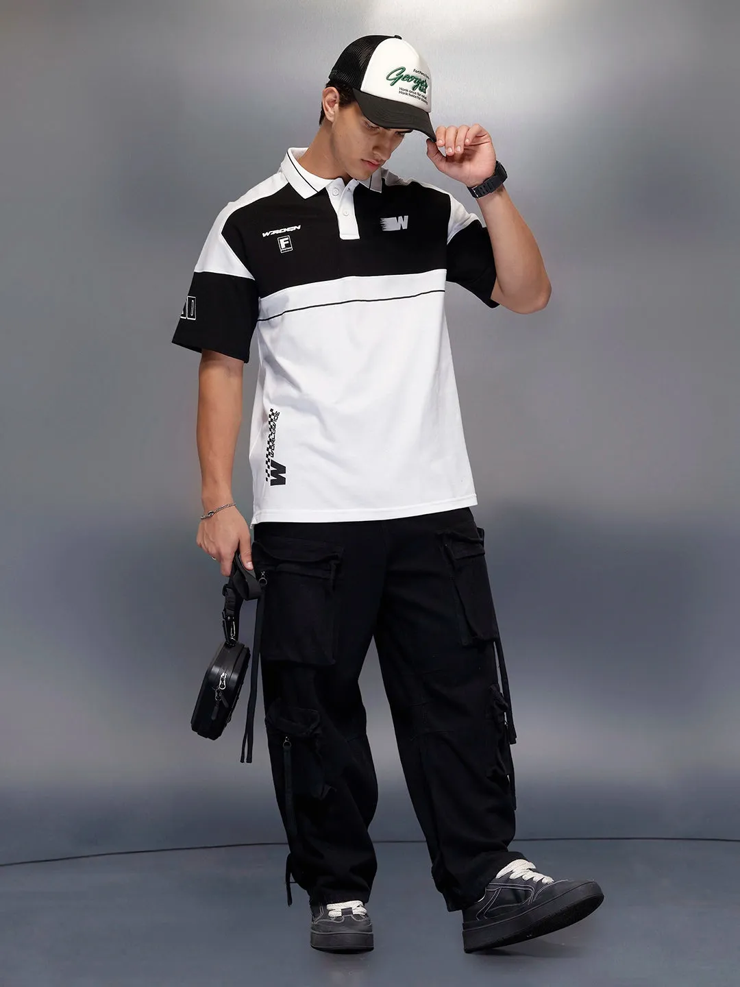 Classic Cut And Sew Polo T-Shirt | White sold by Wrogn product image thumbnail 2