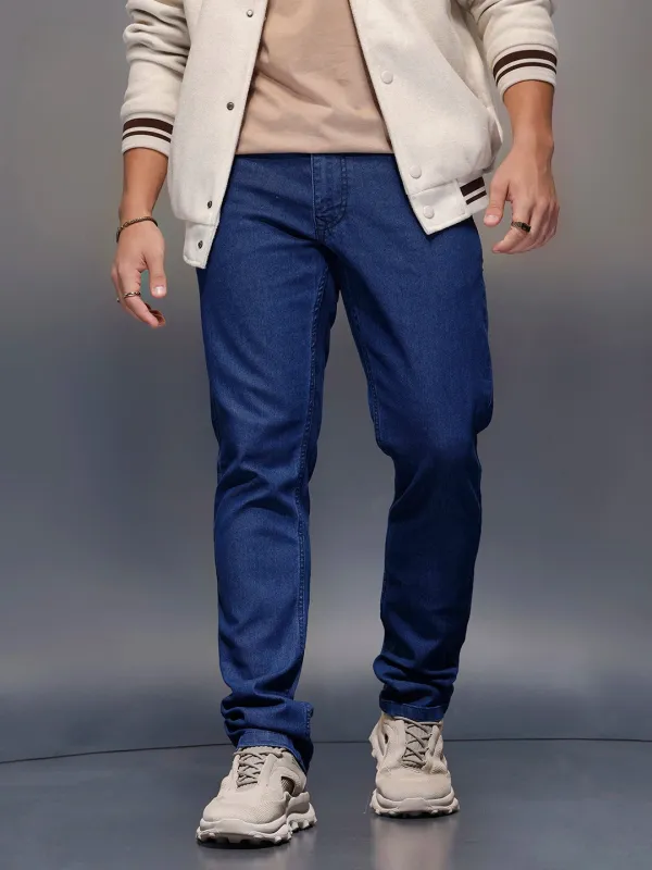 Classic Slim Fit Jeans   |  Dark Blue sold by Wrogn