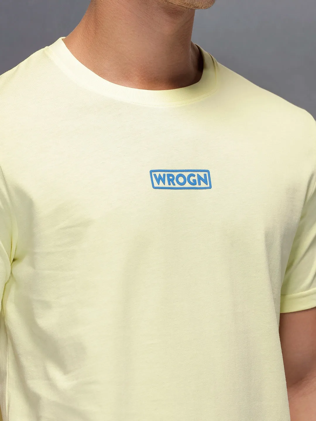 Solid Regular Fit T-Shirt | Light Green sold by Wrogn product image thumbnail 5