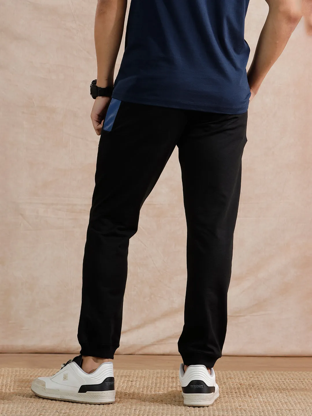 Placement Printed Jogger | Black sold by Wrogn product image thumbnail 3