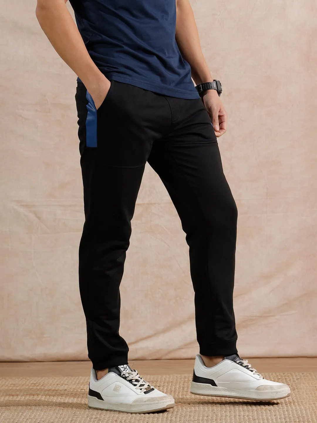 Placement Printed Jogger | Black sold by Wrogn product image thumbnail 4