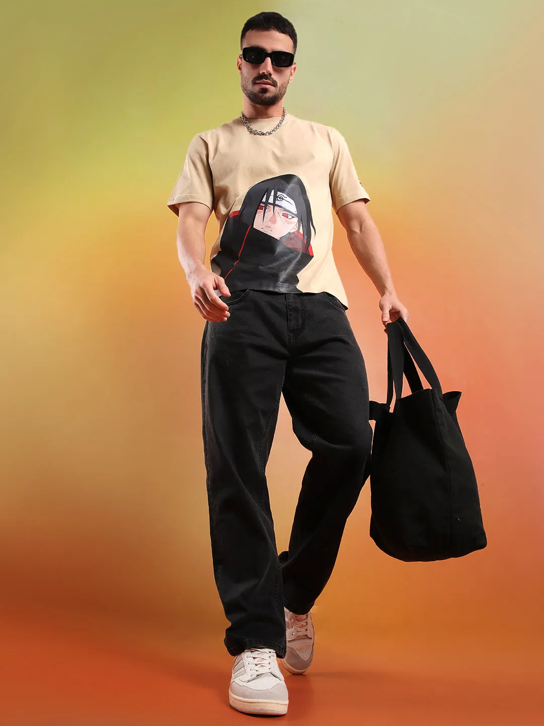 Itachi Uchiha Beige Naruto T-Shirt sold by Wrogn product image thumbnail 2